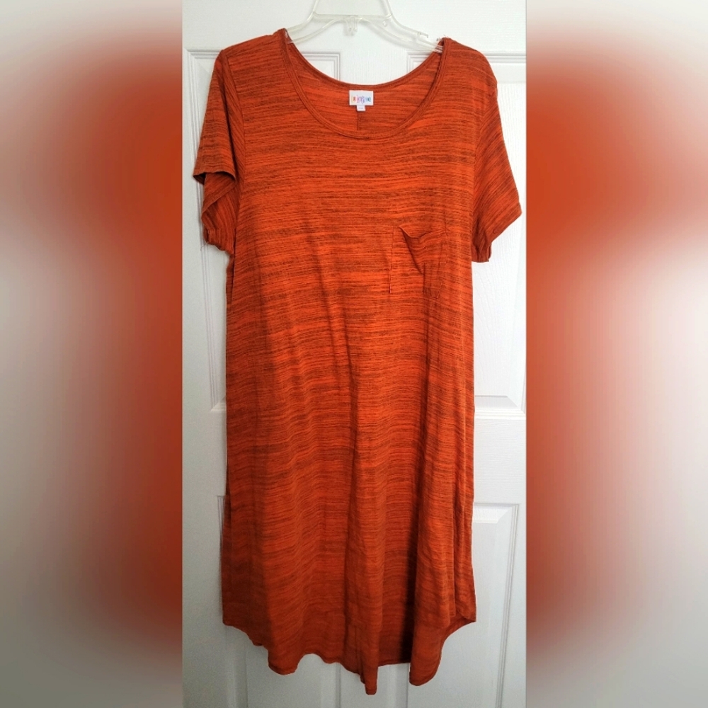 Luluroe Orange Short Sleeve Dress